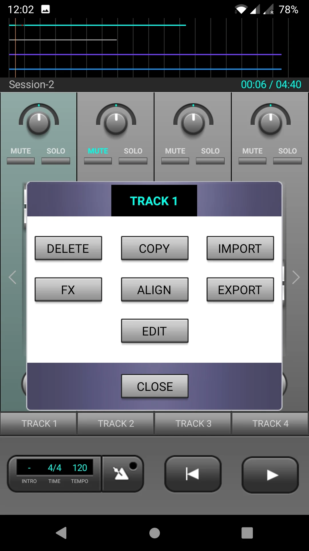 J4T Multitrack Recorder screenshot