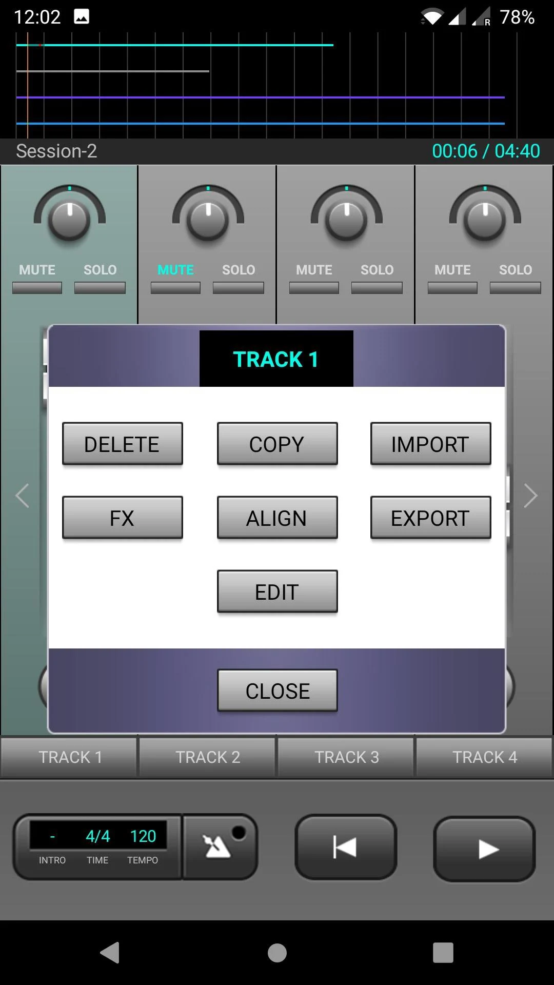 J4T Multitrack Recorder screenshot